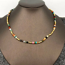 Load image into Gallery viewer, Crystal & Stone & 18K Gold Plated Ss Beaded Necklace