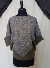 Load image into Gallery viewer, Papillon Oversized Boucle Olive Top