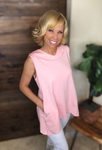 Load image into Gallery viewer, Sleeveless Rounded Collar Tunic with Pockets - Ethyl