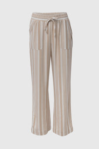 30" Linen Pant w/ Pockets in Khaki and White