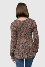 Load image into Gallery viewer, Georgette Mini Pleat V-Neck Blouse