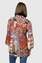 Load image into Gallery viewer, Georgette Button Front Bell Sleeve Blouse