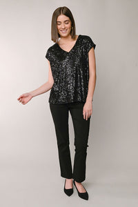 V-Neck Shimmer Tee