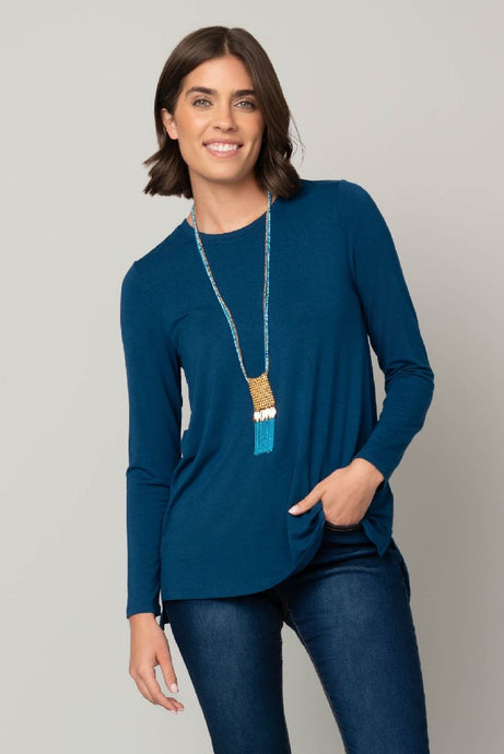 L/S Scoop Neck Tee