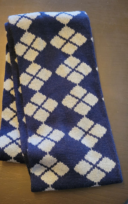Argyle Knit Infinity Scarf