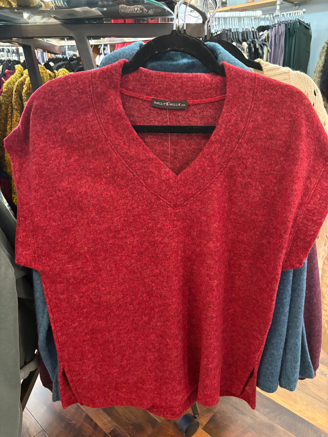 Short Sleeve V-Neck Top