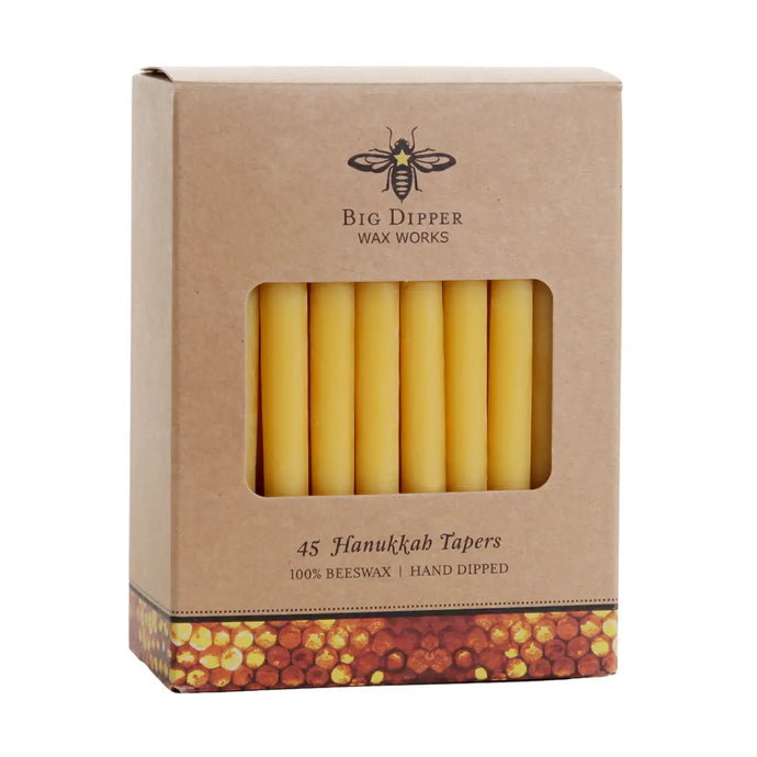Taper Candles – 100% Pure Beeswax – Hanukkah 5” Hand-Dipped