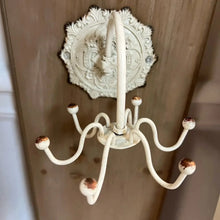 Load image into Gallery viewer, Pewter Hook in Distressed White Finish