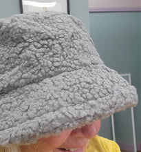 Load image into Gallery viewer, Boucle Teddy Bear Bucket Hat