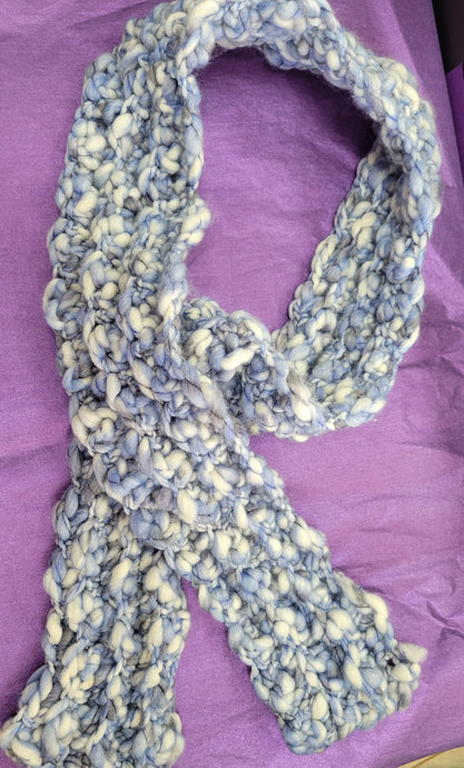 Blue Tones Bouble Scarf