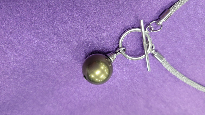 Just a touch of color necklace