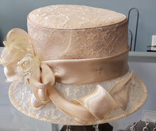 Load image into Gallery viewer, Satin Lace Bow Bucket Hat