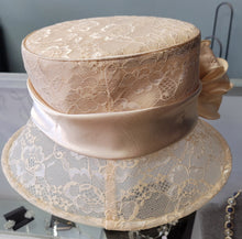 Load image into Gallery viewer, Satin Lace Bow Bucket Hat