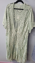 Load image into Gallery viewer, Tie-Front Lace Duster