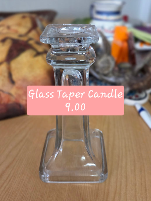 Glass Taper Candleholder