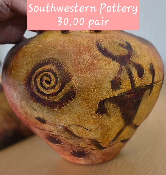 Southwestern Pottery Wall Pockets