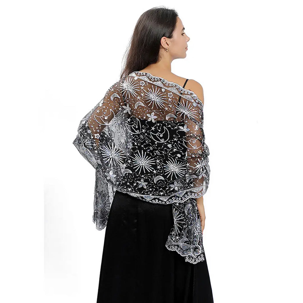 Stars and Moon Shawl
