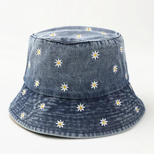 Load image into Gallery viewer, Denim Chrysanthemum Bucket