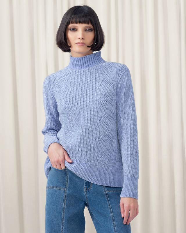 Elena Wang High Neck Sweater