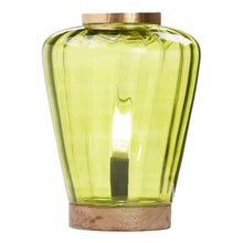 Load image into Gallery viewer, Chartreuse Glass Accent Lamp