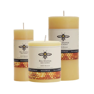 Pillar Candle 3x6 – 100% Pure Beeswax