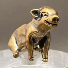 Load image into Gallery viewer, Brass Little Pig