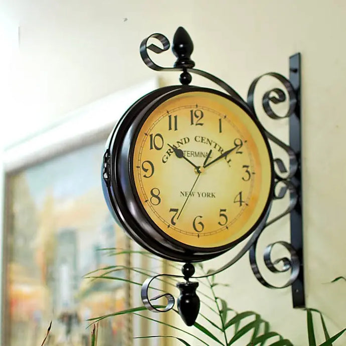 Vintage Double Sided Clock