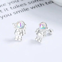 Load image into Gallery viewer, Moonstone Spaceman Star Stud