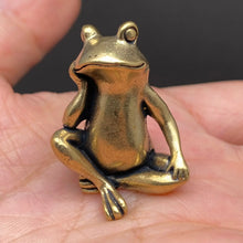 Load image into Gallery viewer, Brass Sitting Frog