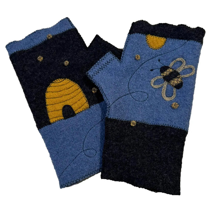 Buzz Wool Fingerless Gloves