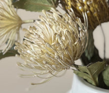 Load image into Gallery viewer, Artificial Pincushion Protea Arrangement