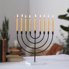 Load image into Gallery viewer, Taper Candles – 100% Pure Beeswax – Hanukkah 5” Hand-Dipped