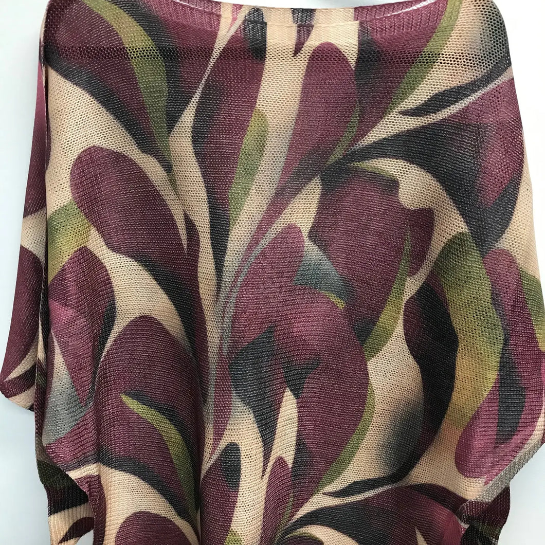 Viplu Plum Leaves Sweater