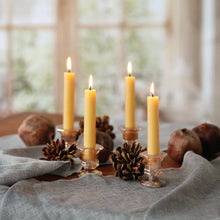 Load image into Gallery viewer, Taper Candles – 100% Pure Beeswax – 5” Hand-Dipped