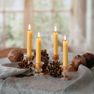 Taper Candles – 100% Pure Beeswax – 5” Hand-Dipped