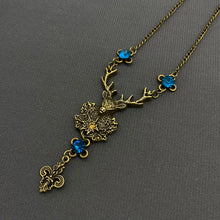 Load image into Gallery viewer, Vintage Elk Charm Necklace