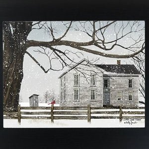 A Little Snow House By Artist Billy Jacobs Art Sign