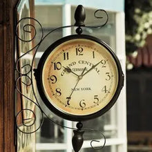 Load image into Gallery viewer, Vintage Double Sided Clock