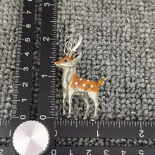 Load image into Gallery viewer, Cute Enamel Sika Deer Brooch