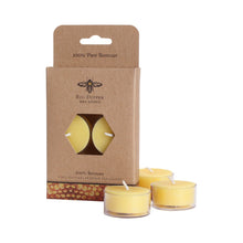 Load image into Gallery viewer, Tea Light Candles – 100% Pure Beeswax – 5 Hour Burn
