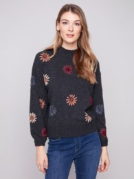 CB Floral Mock Neck