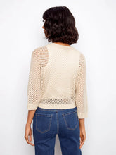 Load image into Gallery viewer, Crochet Lurex Tie-Front Bolero