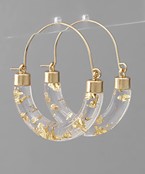 Gold Accent Hoop