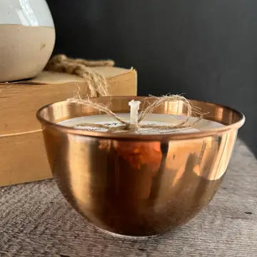 Copper Bowl in Warm Apple Crisp