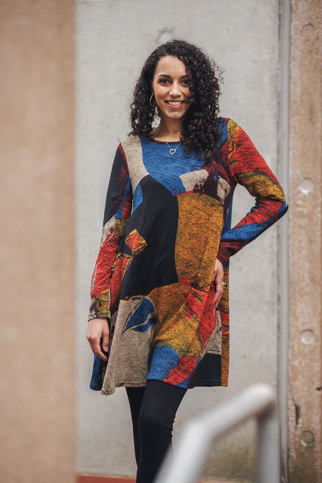 Aline Abstact Dress