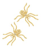 Bold Spider Metal Earrings