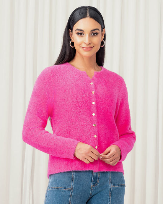 Elena Wang Fuschia Cardigan