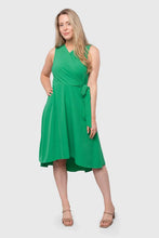 Load image into Gallery viewer, Crepe Surplice Side Tie Dress