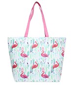 Flamingo & Leaf Tote