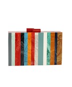 Striper Acrylic Marble Clutch